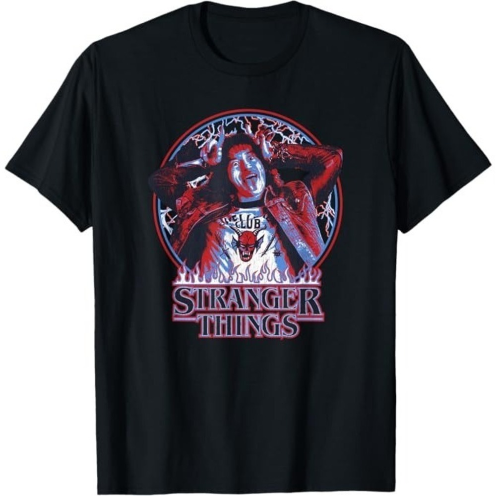 Stranger Things Eddie Munson American Colors Logo T-Shirt